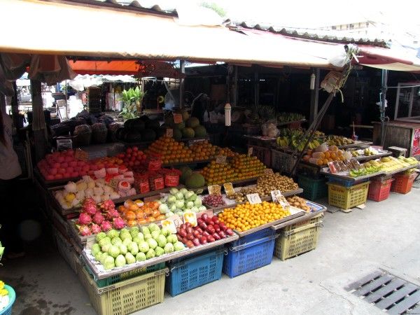 фруктовый рынок фрукты таиланда