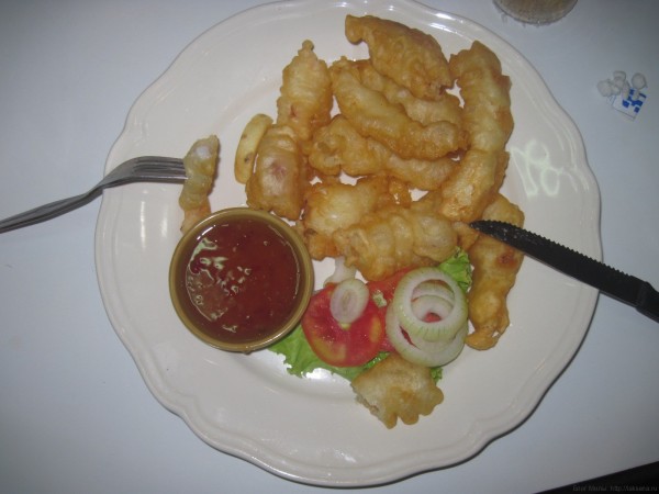 блюда из рыбы и морепродуктов в таиланде кальмары в кляре