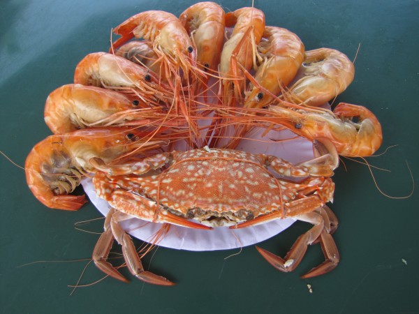 блюда из рыбы и морепродуктов в таиланде краб и креветки