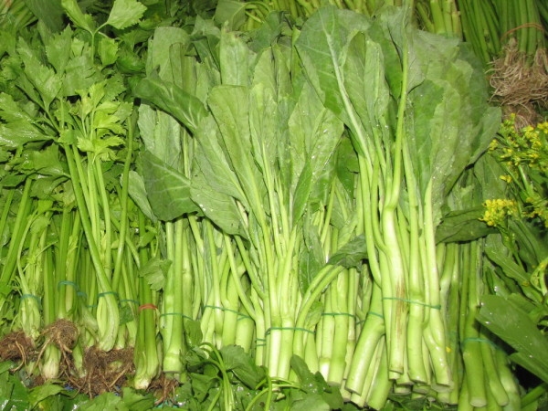капуста кале овощи в тайской кухне