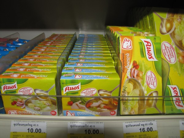 Бульонные кубики Knorr на тайском