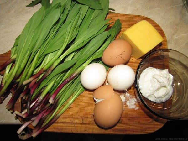 Салат из черемши с яйцом и сыром черемша рецепты