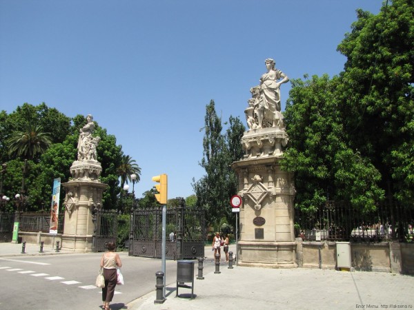 ворота в парк цитадели барселона