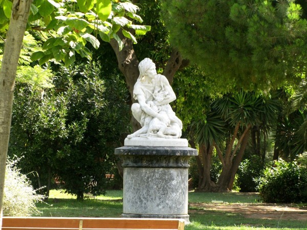 скульптр парк цитадели барселона охотник на львов Agapit Vallmitjana 