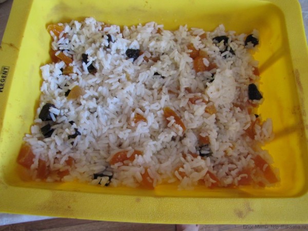 рис с сухофруктами рецепт
