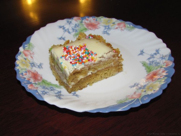 Торт медовик со сметанным кремом