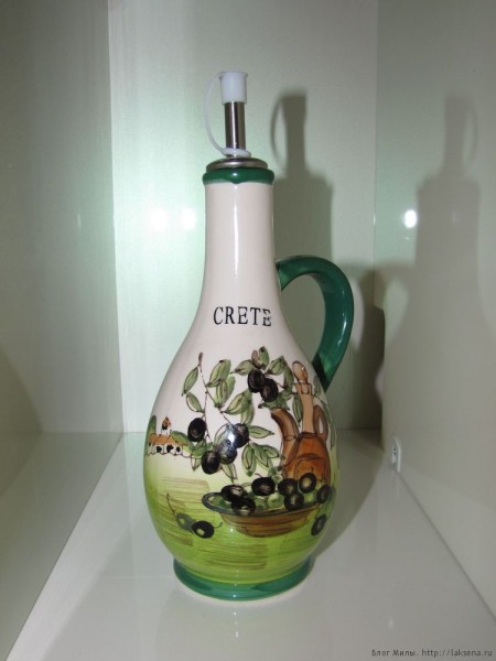 оливковые сувениры с крита бутылка для оливкового масла