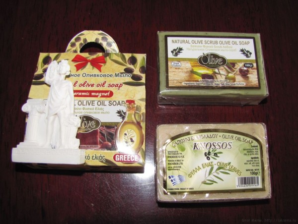 оливковые сувениры с крита оливковое мыло