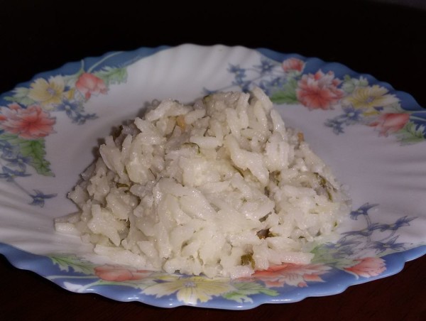 Рис с кокосовым молоком и геранью