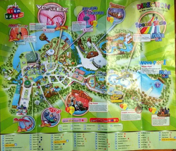 карта план сиам парк бангкок