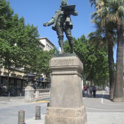 парк цитадели в барселоне статуя художника Антони Виладомата