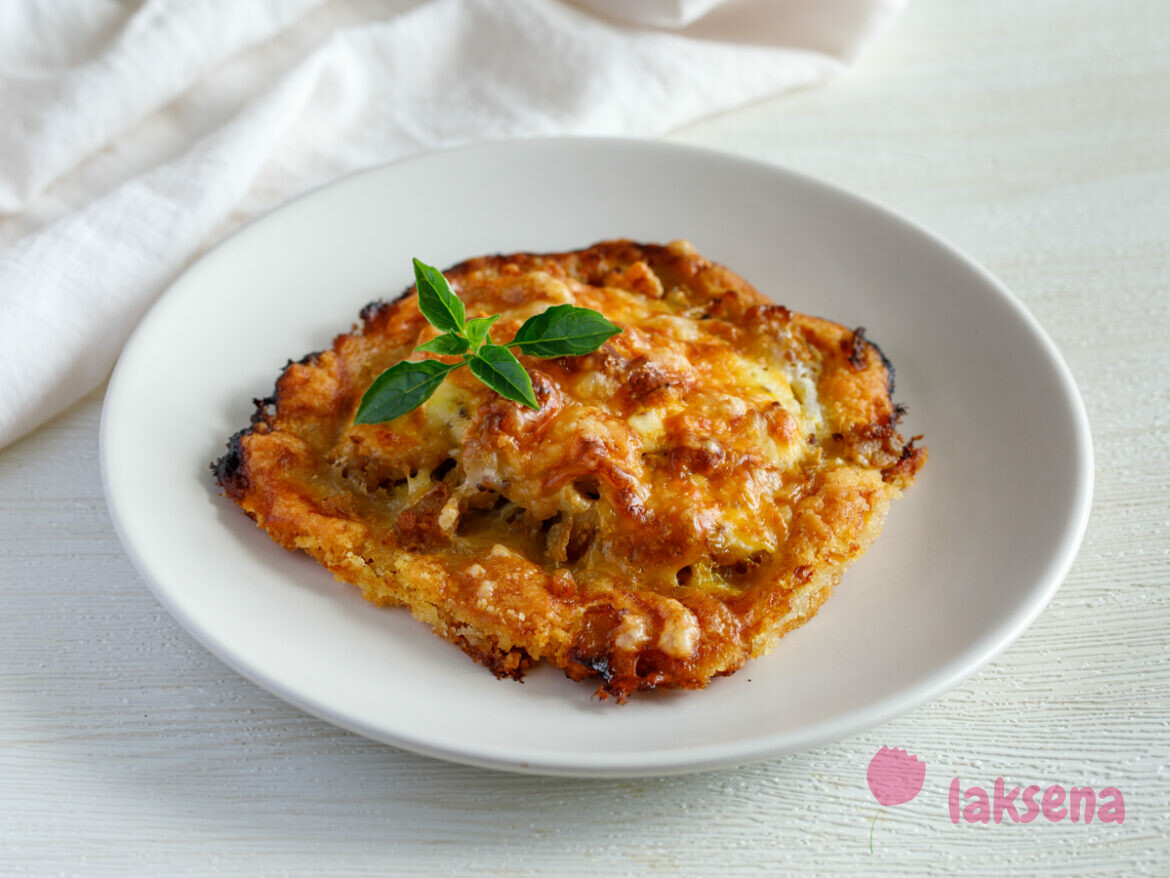 Творожные лепешки с куриным фаршем