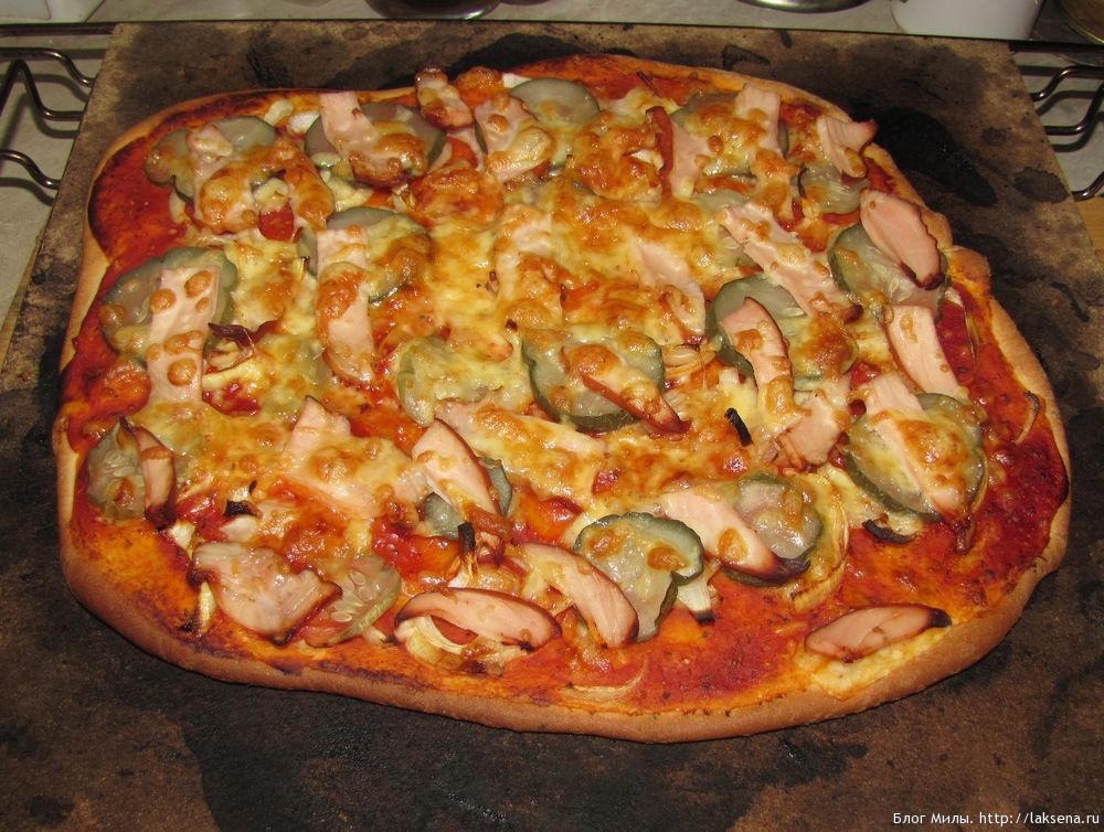 Пицца на дрожжевом тесте в духовке рецепт с фото пошагово