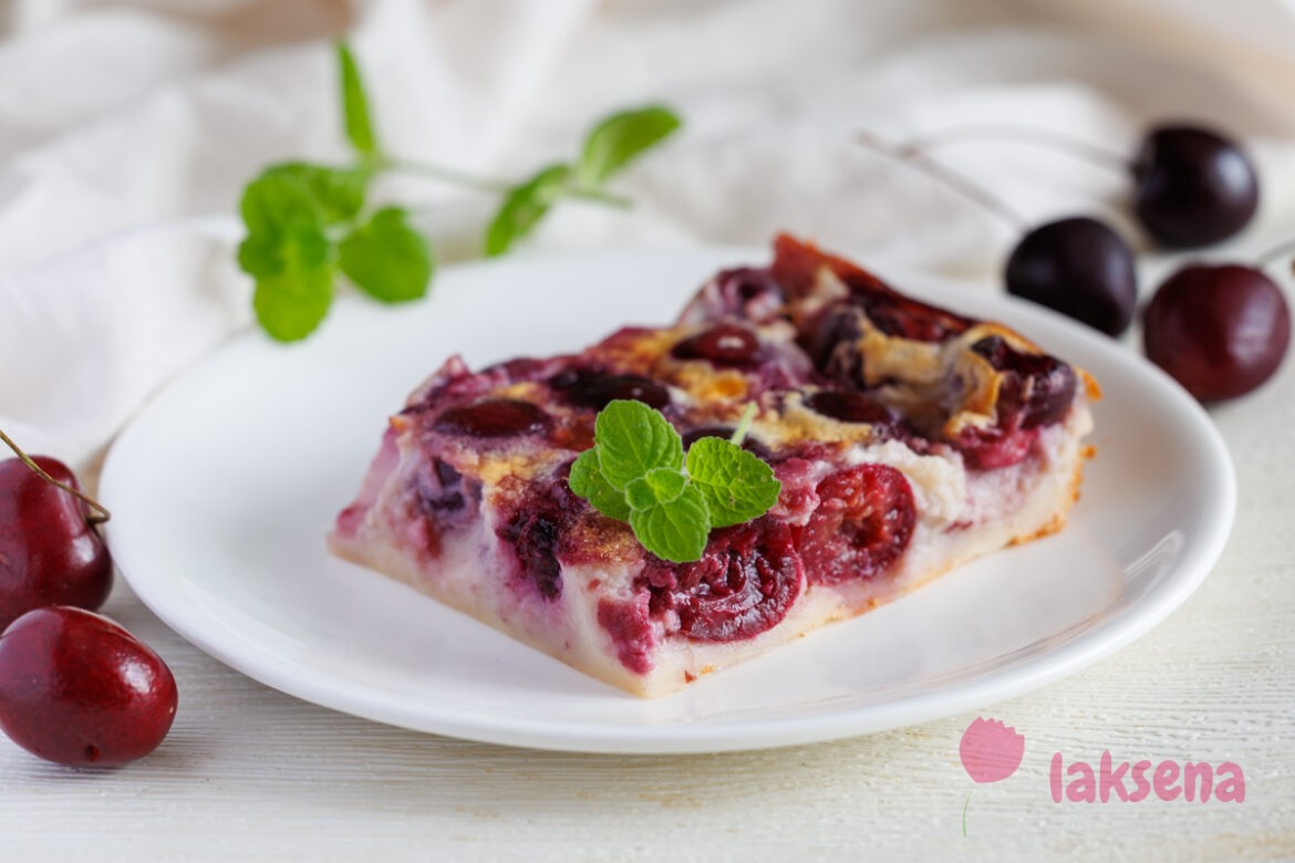 Клафути с черешней — французский десерт