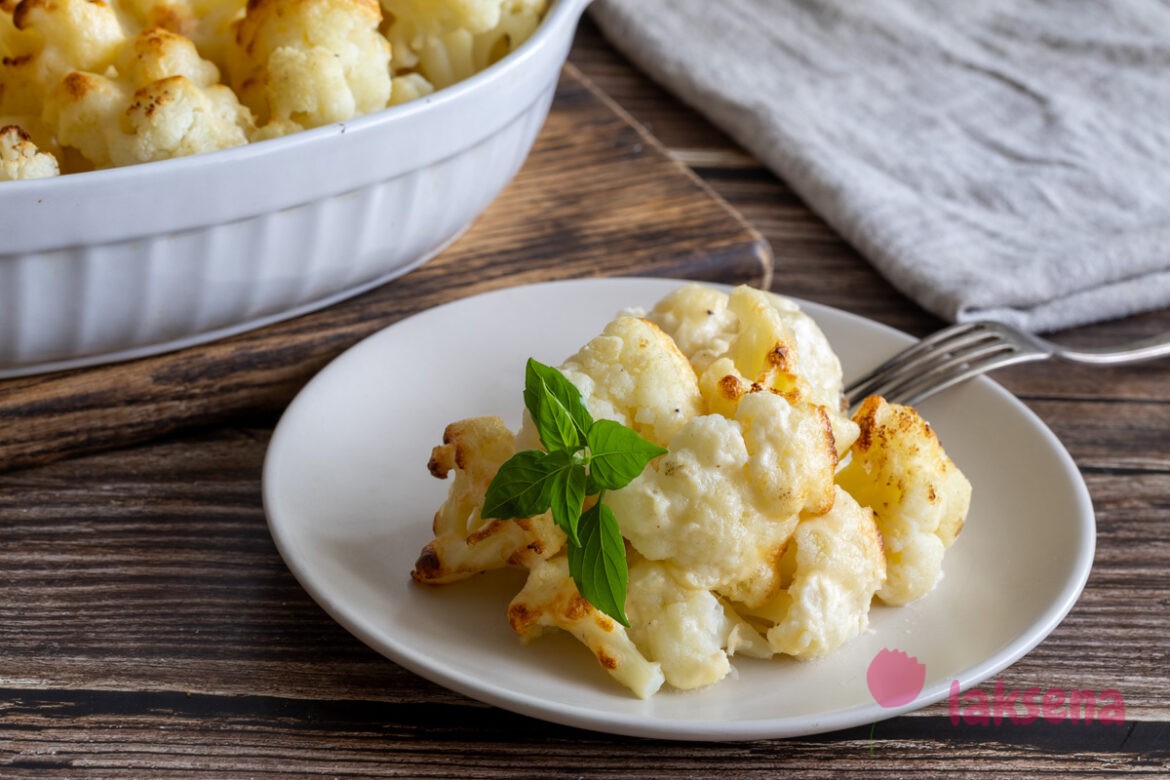 Цветная капуста запеченная в сливочном соусе