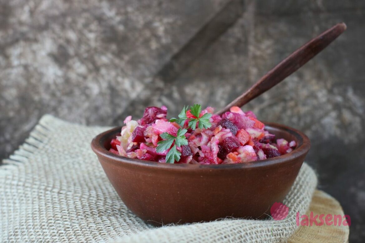 Винегрет с квашеной капустой