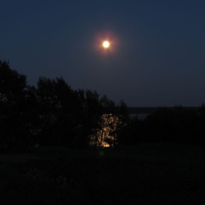 Лето в деревне фото ночь луна
