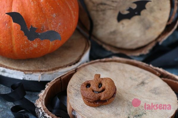 Тыквенное печенье на Хэллоуин Джек фонарь