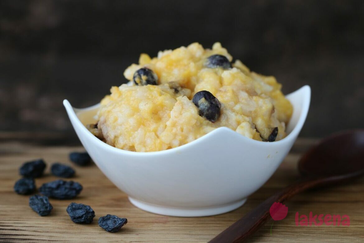 Тыквенная каша с рисом в скороварке