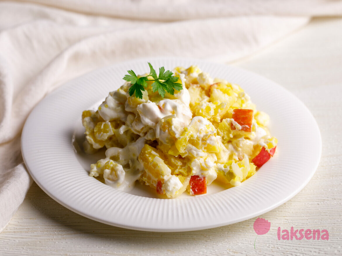 Картофельный салат с адыгейским сыром