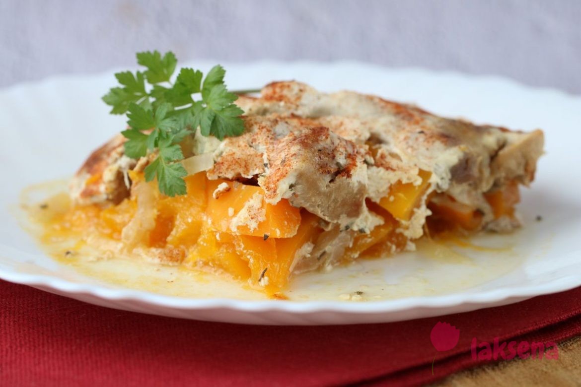 Свинина с тыквой в духовке