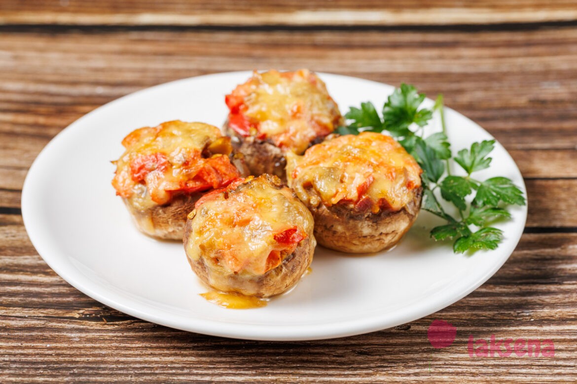 Фаршированные шампиньоны без мяса низкокалорийные