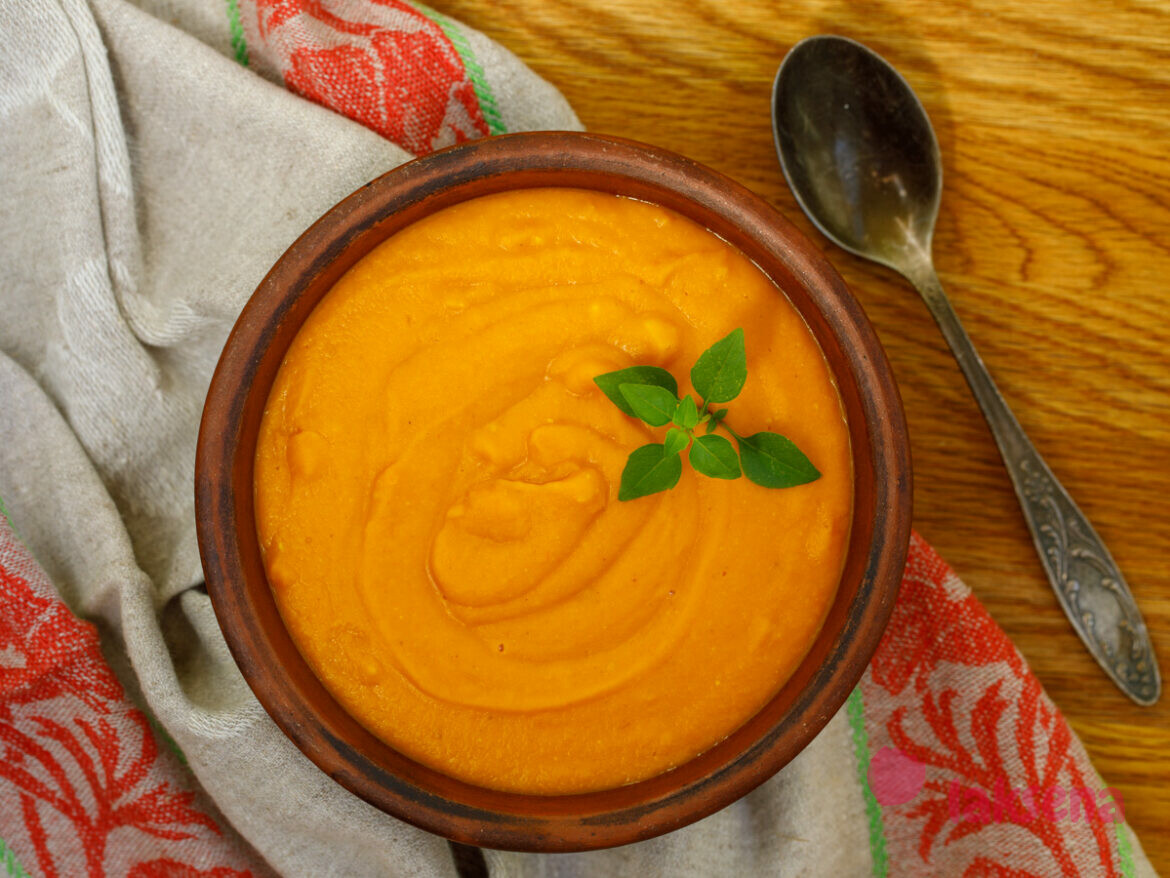 Крем суп из чечевицы с восточным колоритом