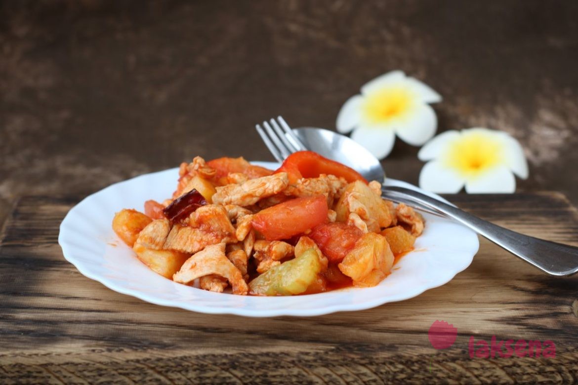 Свинина в кисло-сладком соусе по-тайски