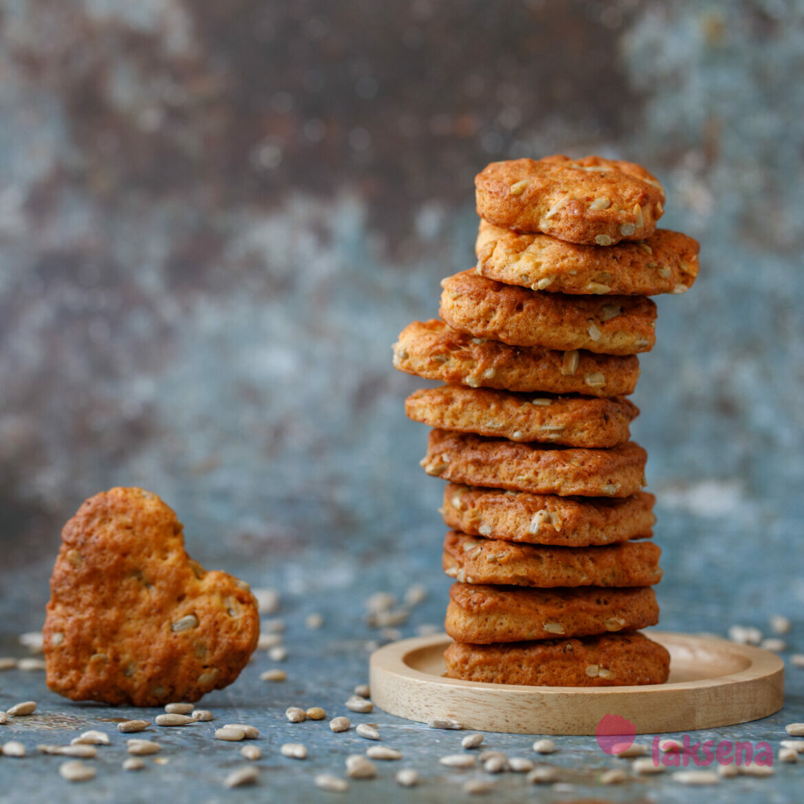 Творожное печенье с семечками