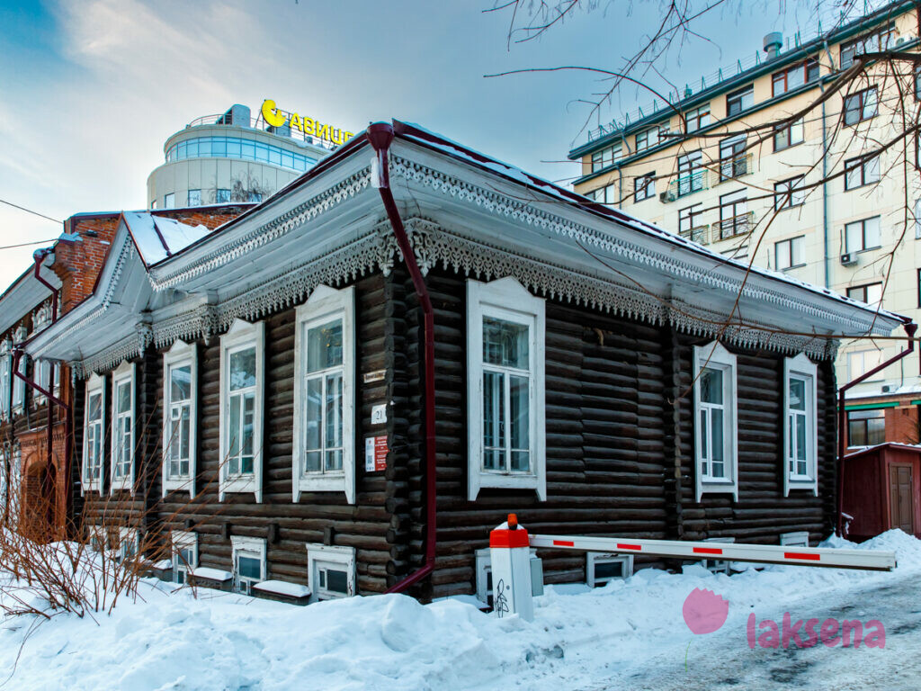 Дом по улице Коммунистическая 21 деревянное зодчество новосибирск