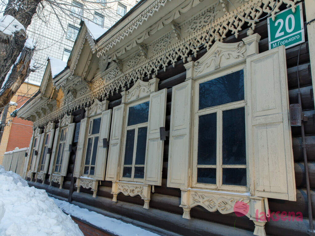 Дом по улице Горького, 20 деревянное зодчество новосибирск