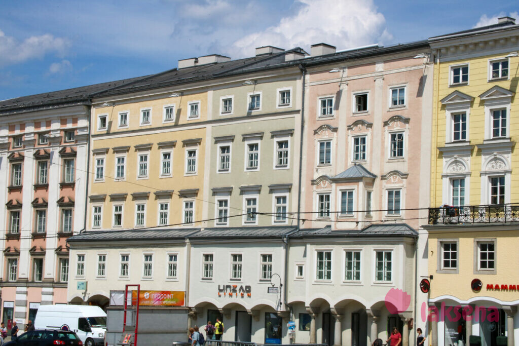 линц австрия Главная площадь Hauptplatz