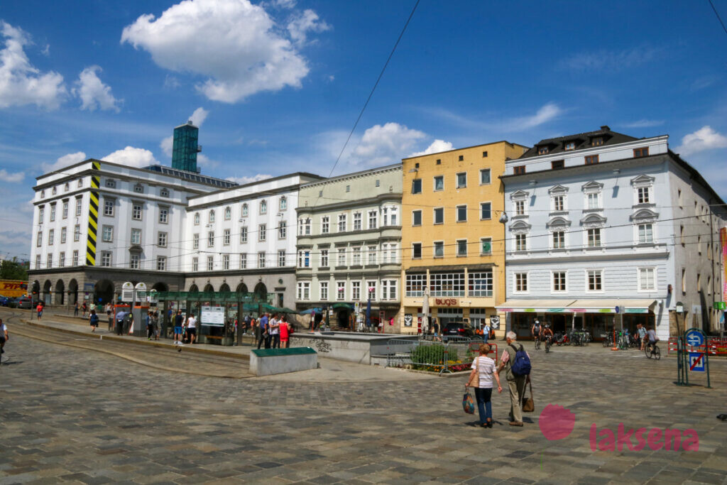 линц австрия Главная площадь Hauptplatz