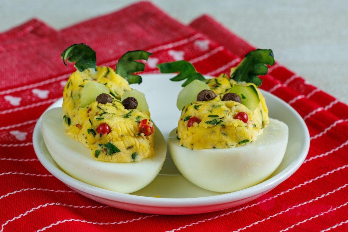 Фаршированные яйца драконы