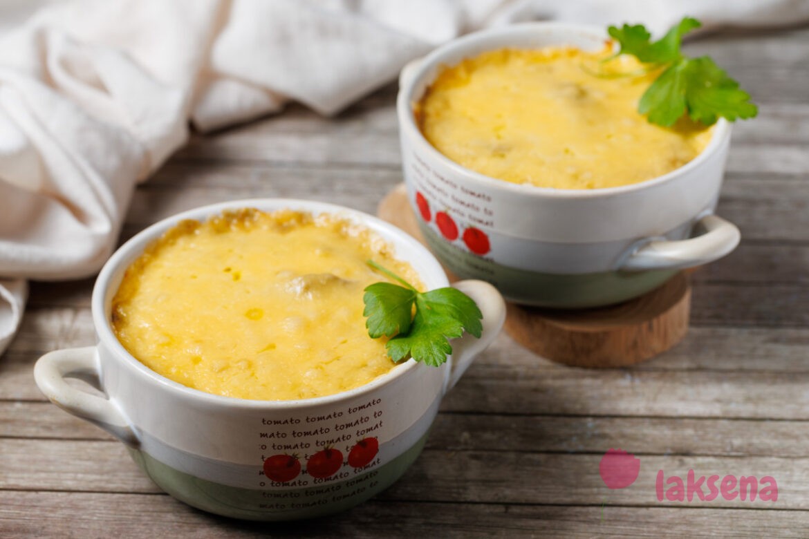 Баклажанный мусс под сырной корочкой