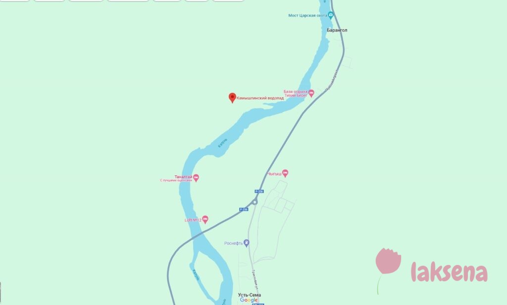 камышлинский водопад карта