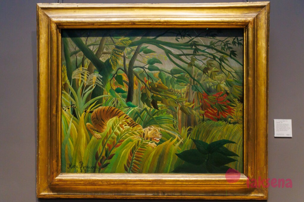 Шедевры Лондонской национальной галереи  Нападение в джунглях, Анри Руссо