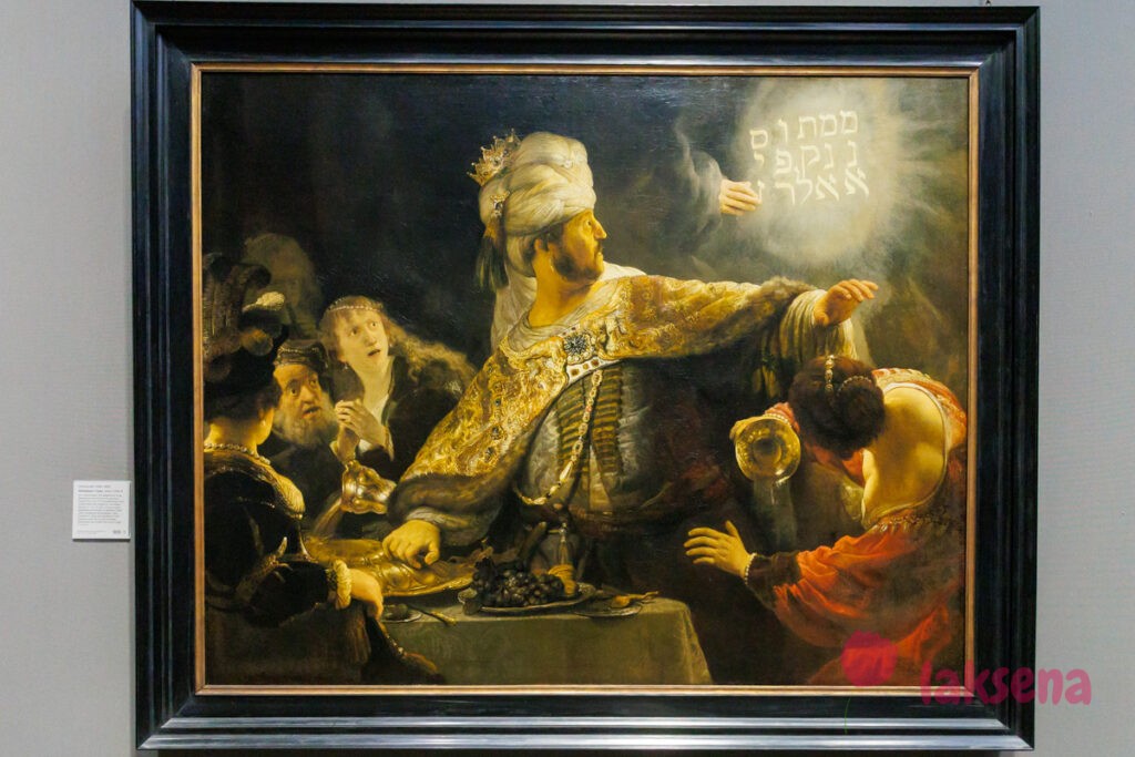 Шедевры Лондонской национальной галереи  Пир Валтасара, Рембрандт