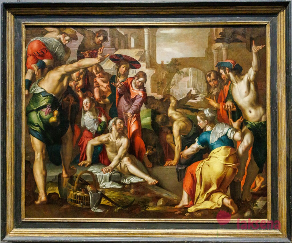 Лондонская национальная галерея XVII век голландцы рембрандт Воскрешение Лазаря, Иоахим Втеваль