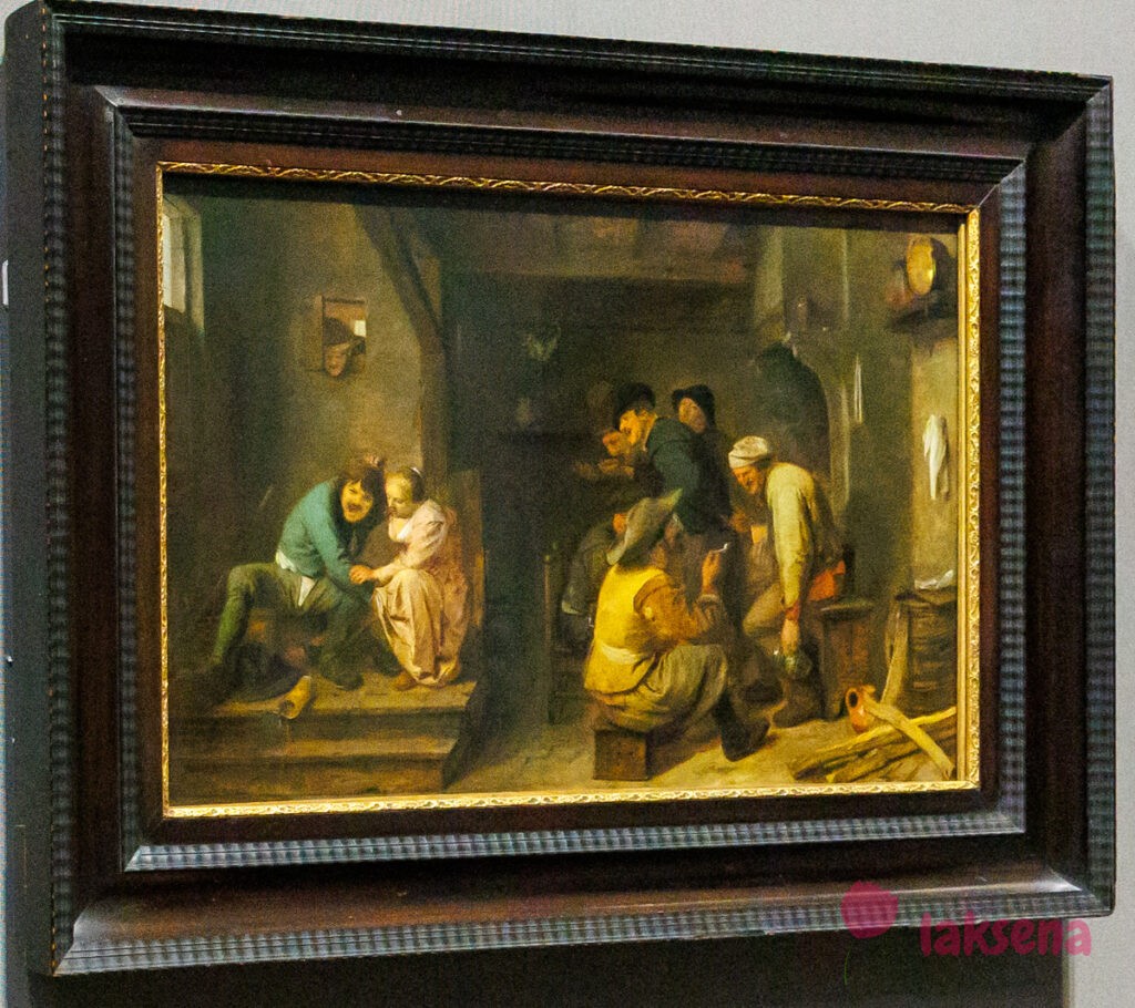 Лондонская национальная галерея XVII век голландцы рембрандт Сцена в таверне, Адриан Брауэр
