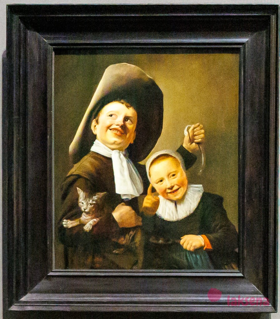 Лондонская национальная галерея XVII век голландцы рембрандт Мальчик и девочка с кошкой и угрем, Джудит Лейстер