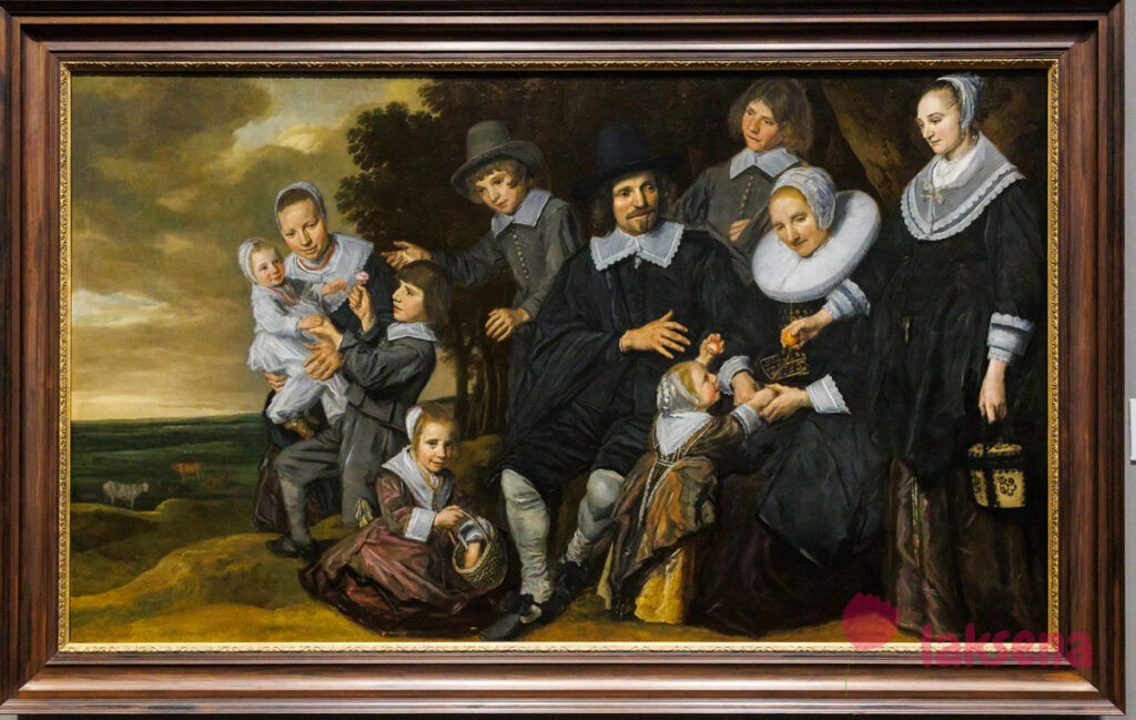 Лондонская национальная галерея XVII век голландцы рембрандт Семейная группа в пейзаже, Франс Халс 