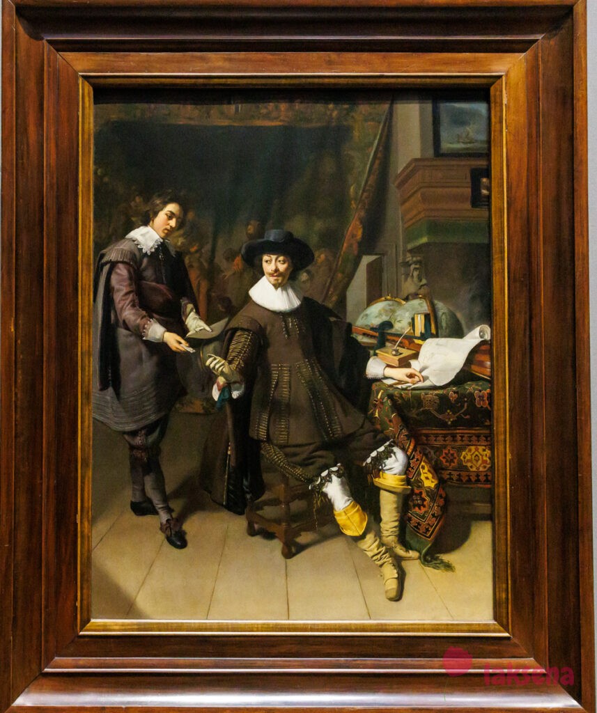 Лондонская национальная галерея XVII век голландцы рембрандт Портрет Константина Гюйгенса и его клерка (?), Томас де Кейзер 