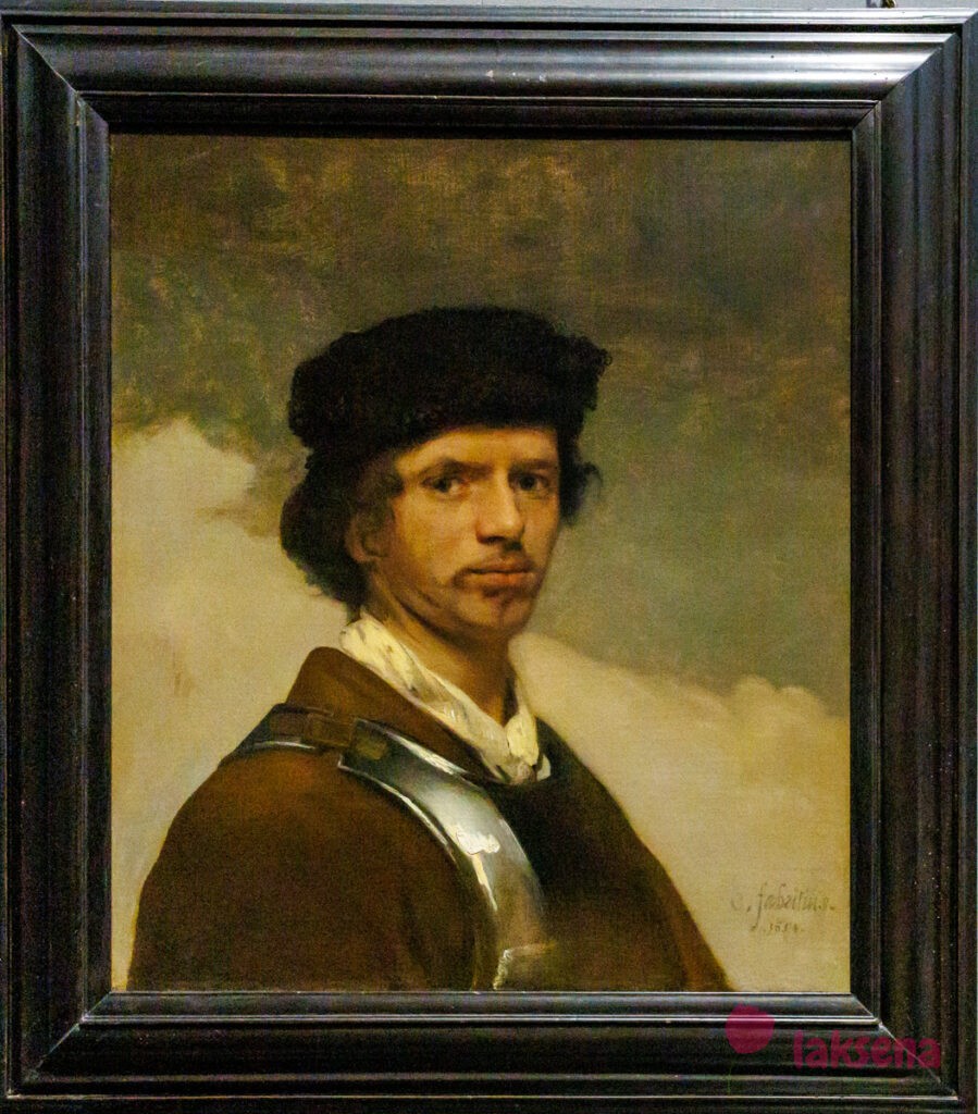 Лондонская национальная галерея XVII век голландцы рембрандт Молодой человек в меховой шапке, Карел Фабрициус