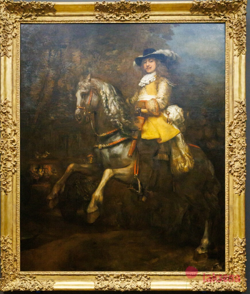 Лондонская национальная галерея XVII век голландцы рембрандт Портрет Фридриха Риэля верхом на лошади, Рембрандт 