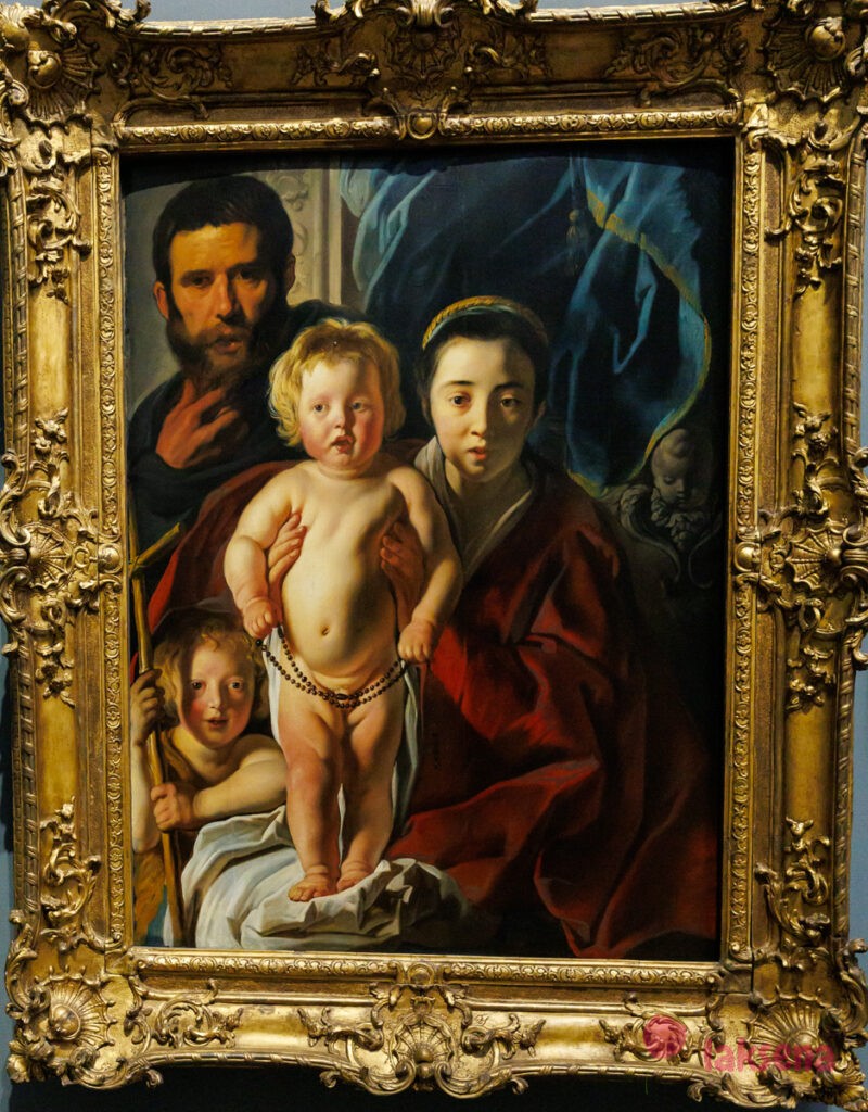 Лондонская национальная галерея рубенс и ван дейк Святое семейство и святой Иоанн Креститель, Якоб Йорданс
