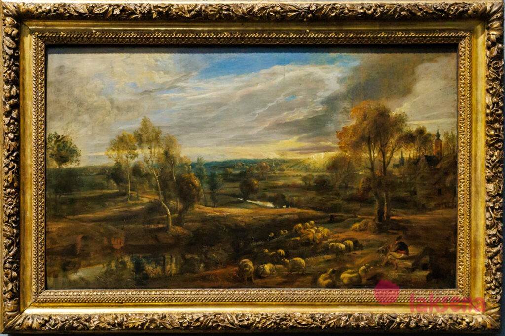Лондонская национальная галерея рубенс и ван дейк Пейзаж с пастухом и его стадом, Питер Пауль Рубенс 