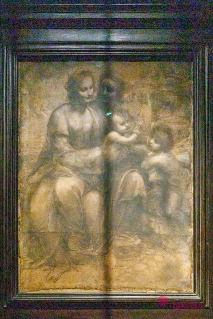 Шедевры Лондонской национальной галереи Св. Анна с Марией и младенцем Христом. (Картон Бурлингтонского дома), Леонардо да Винчи