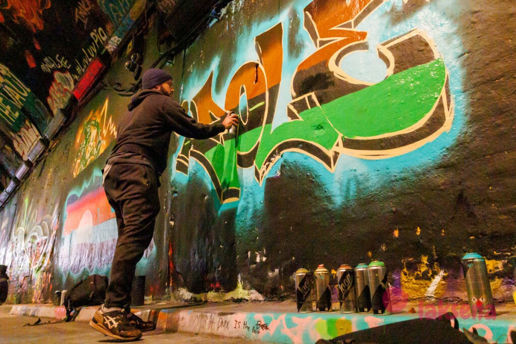 Leake Street arches графитти тоннель