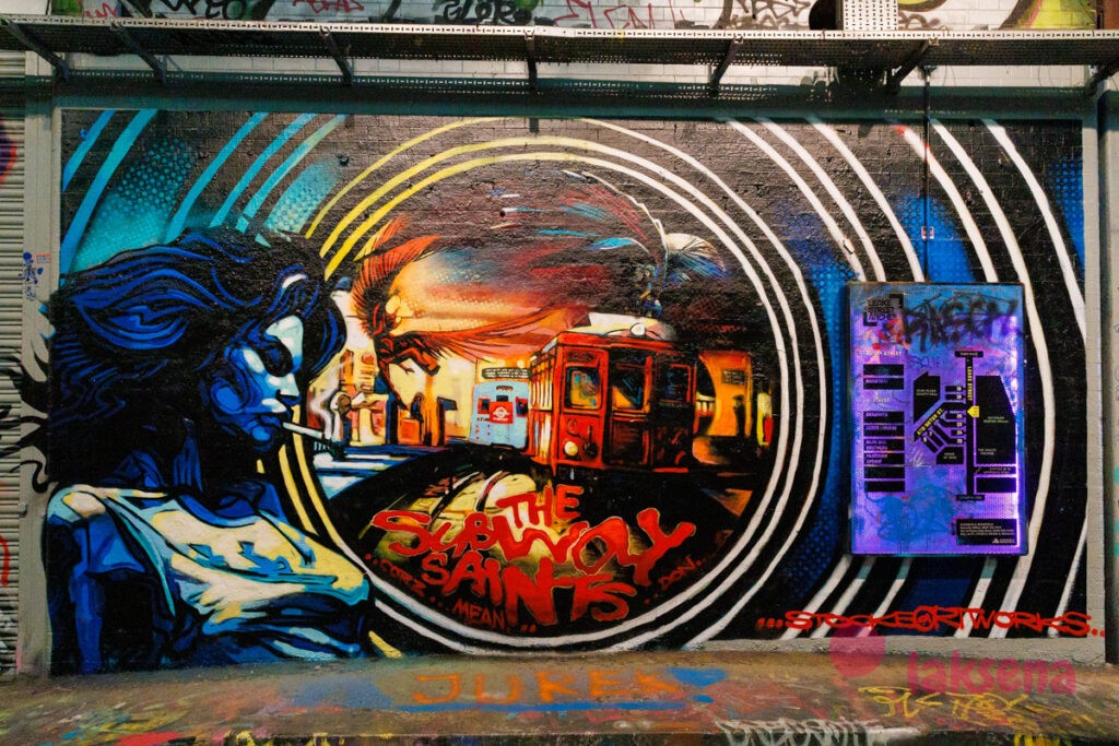 Leake Street arches графитти тоннель